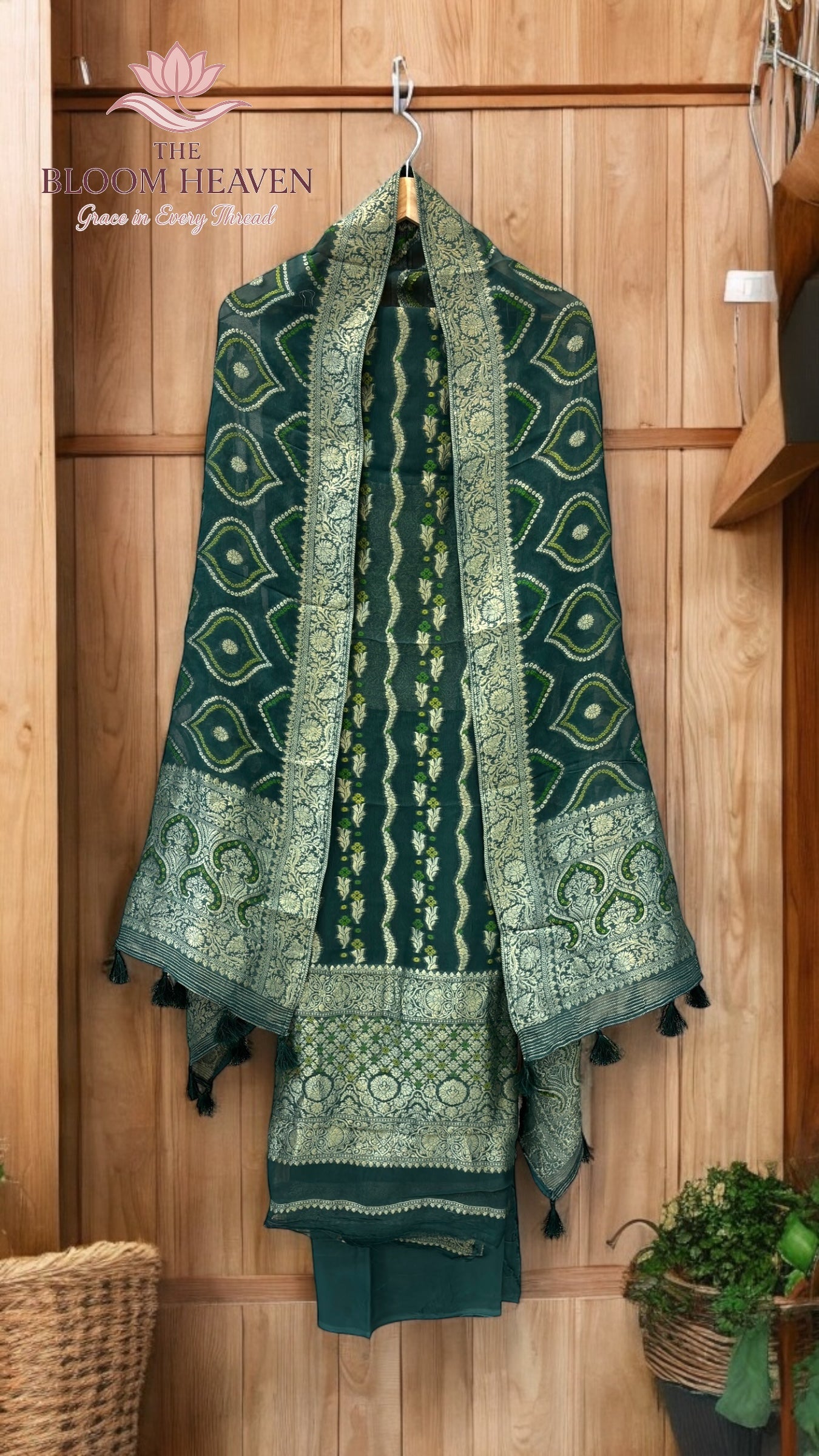 Khaddi Georgette 3-Piece Suit