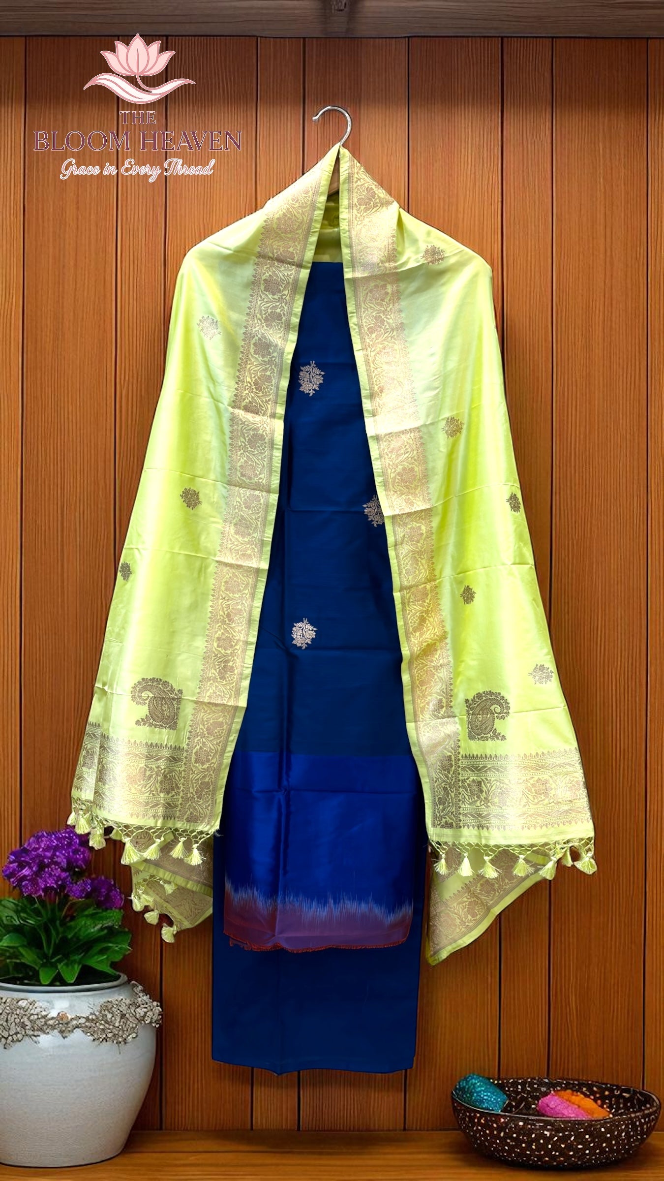 Pure Katan Silk Handlooms Banarasi Dress material