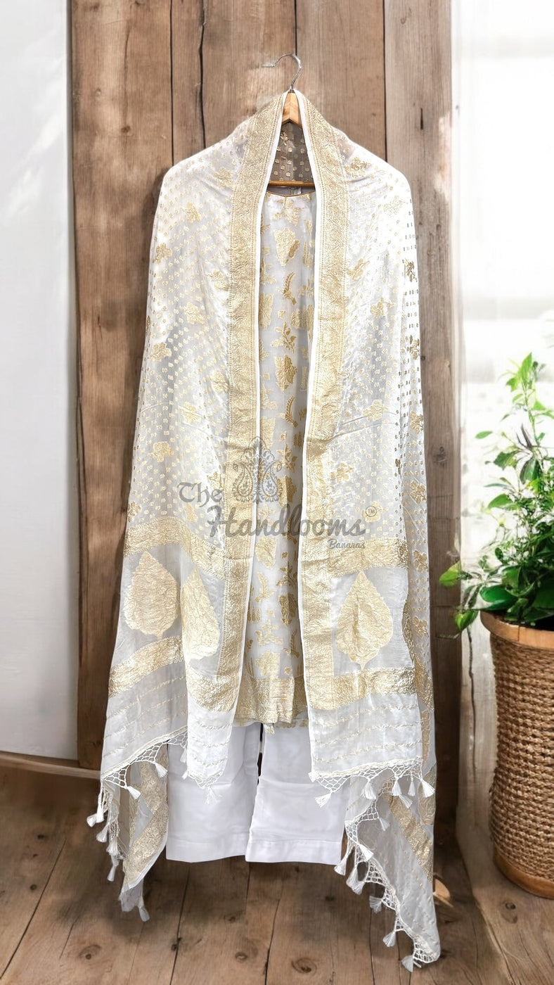 Pure Khaddi Georgette 3 Pc Suit Set