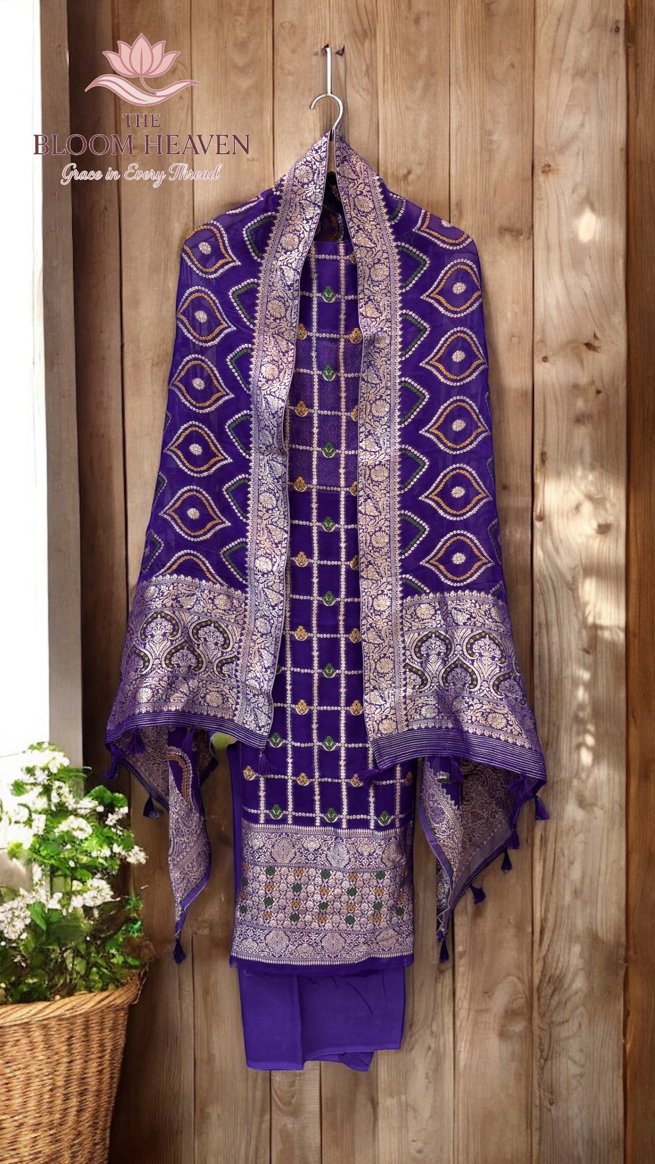 Khaddi Georgette 3-Piece Suit