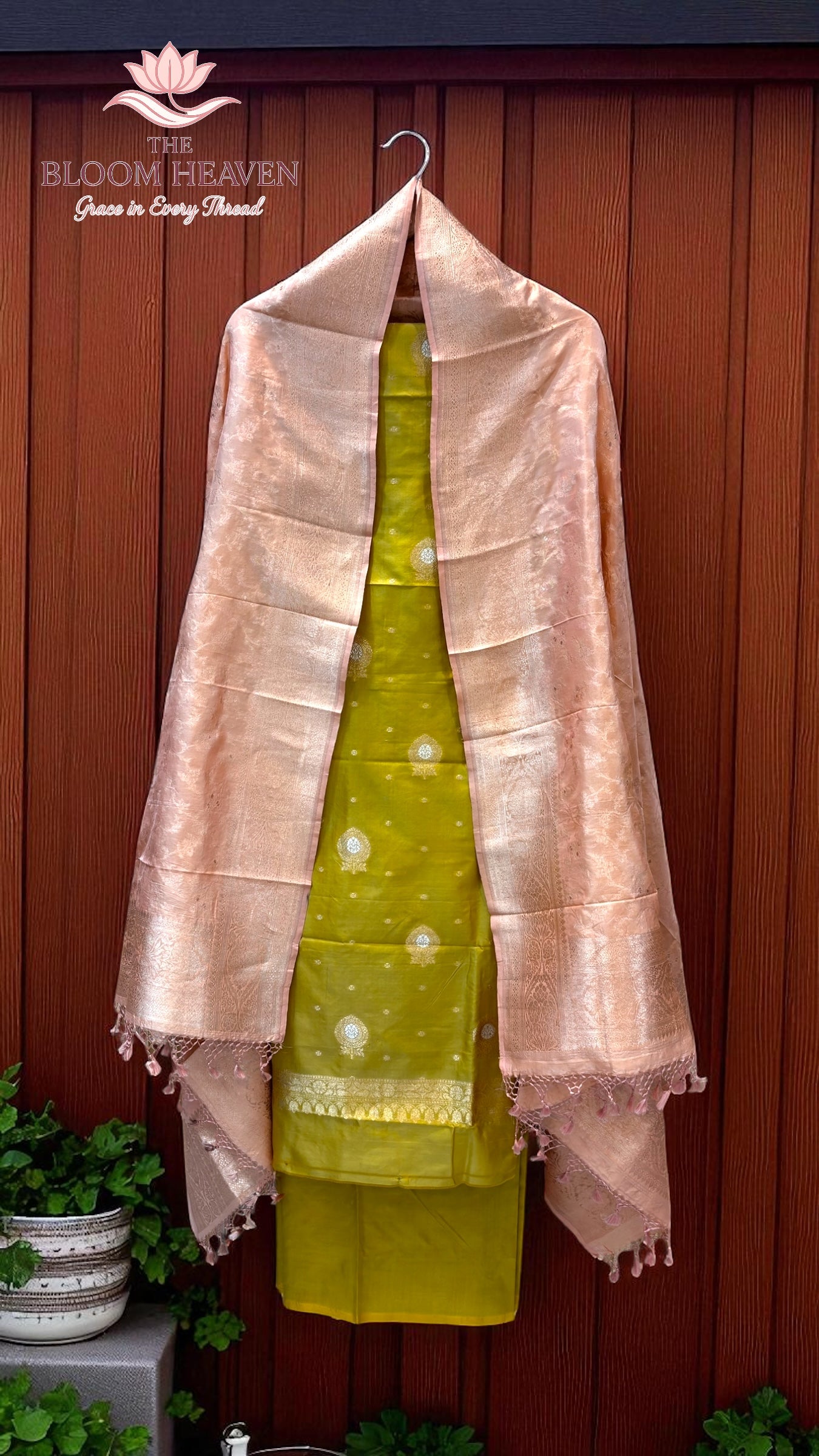 Pure Katan Silk Handlooms Banarasi Dress material