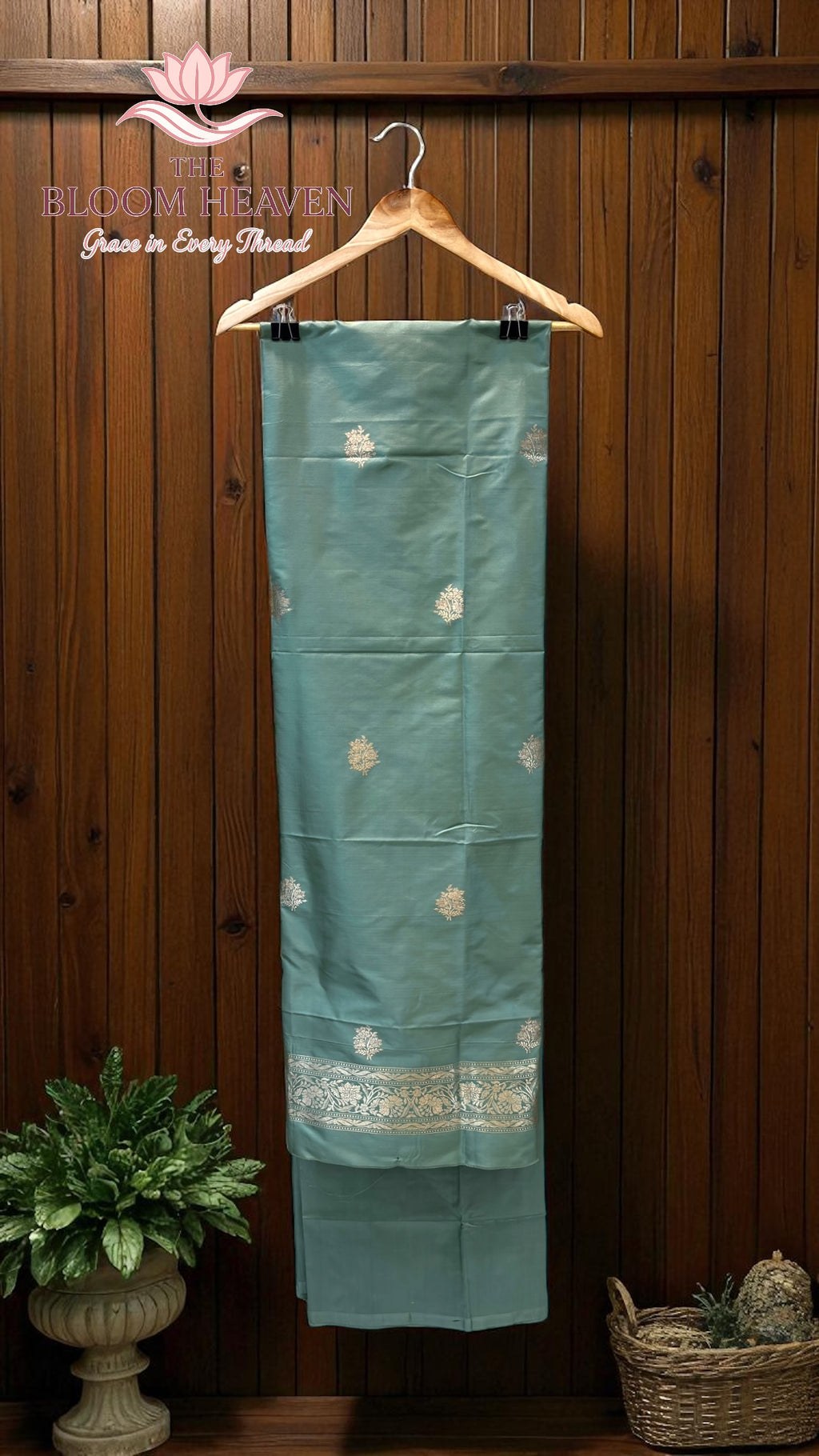 Pure Katan Silk Handlooms Banarasi Dress material