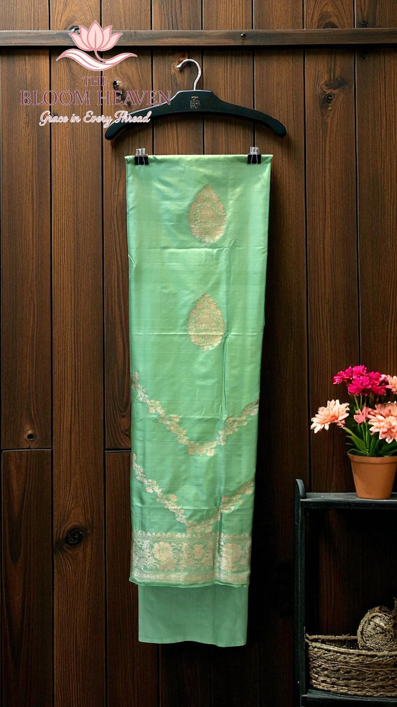 Pure Katan Silk Handlooms Banarasi Dress material