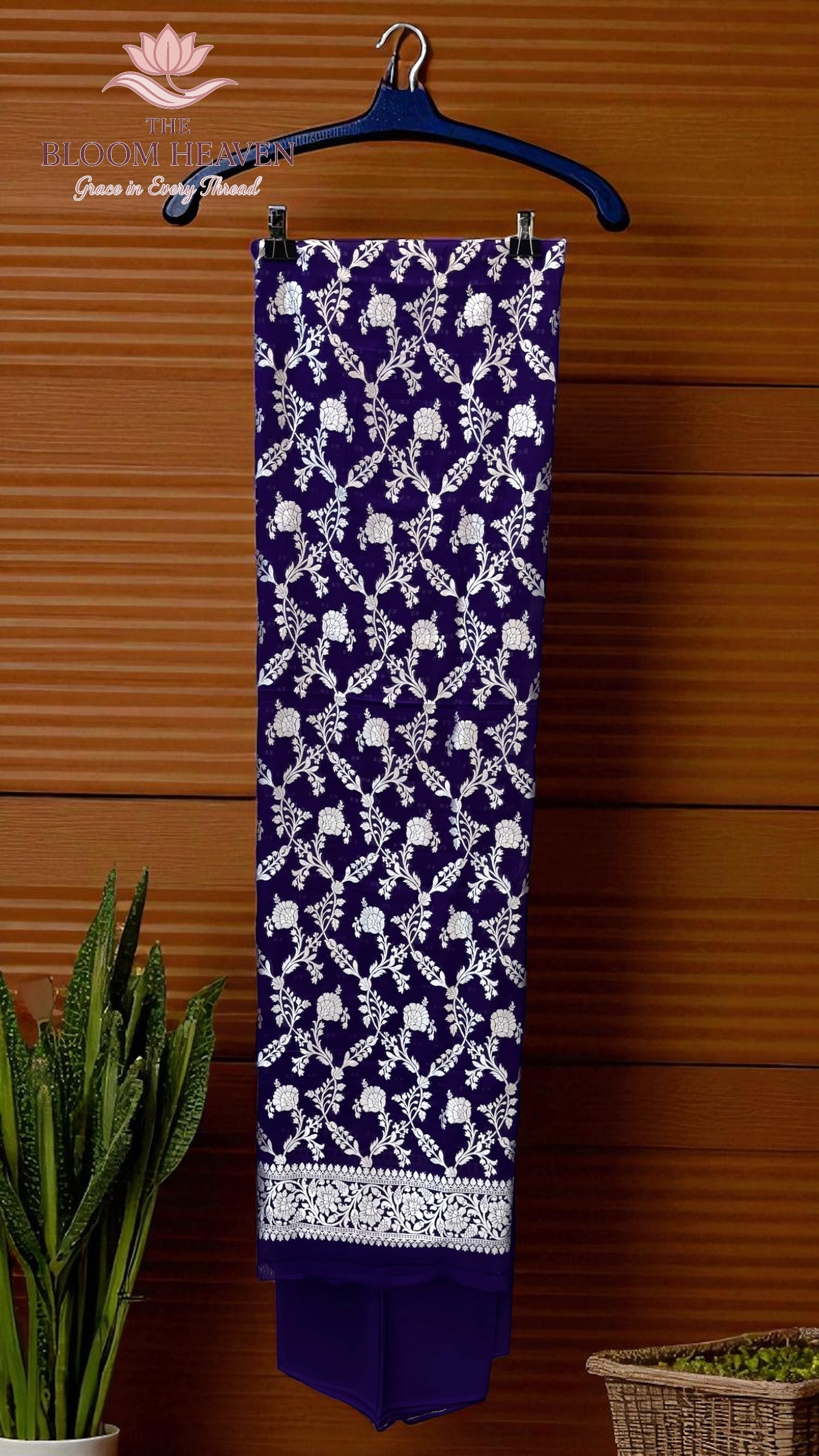 Pure Khaddi Georgette Handlooms Banarasi Dress material