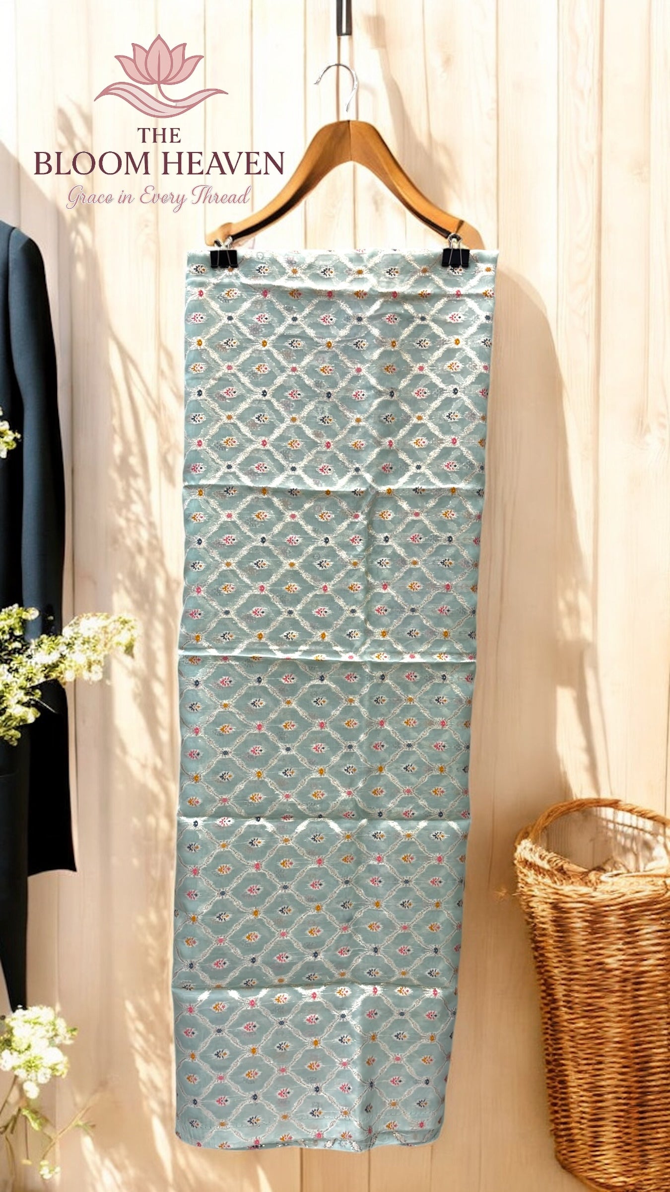 Pure Chanderi 3-Piece Suit with Silk Dupatta