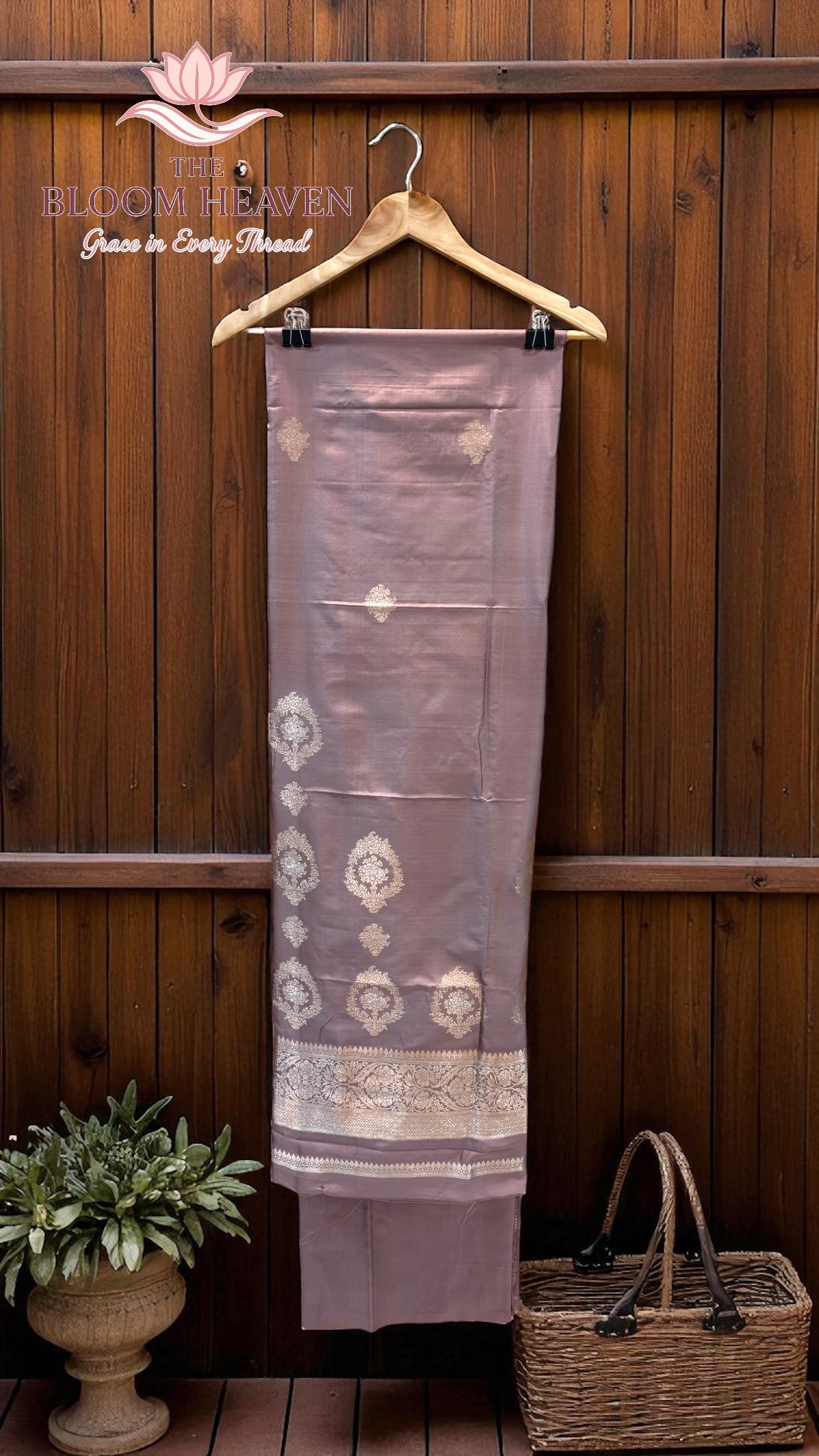 Pure Katan Silk Handlooms Banarasi Dress material