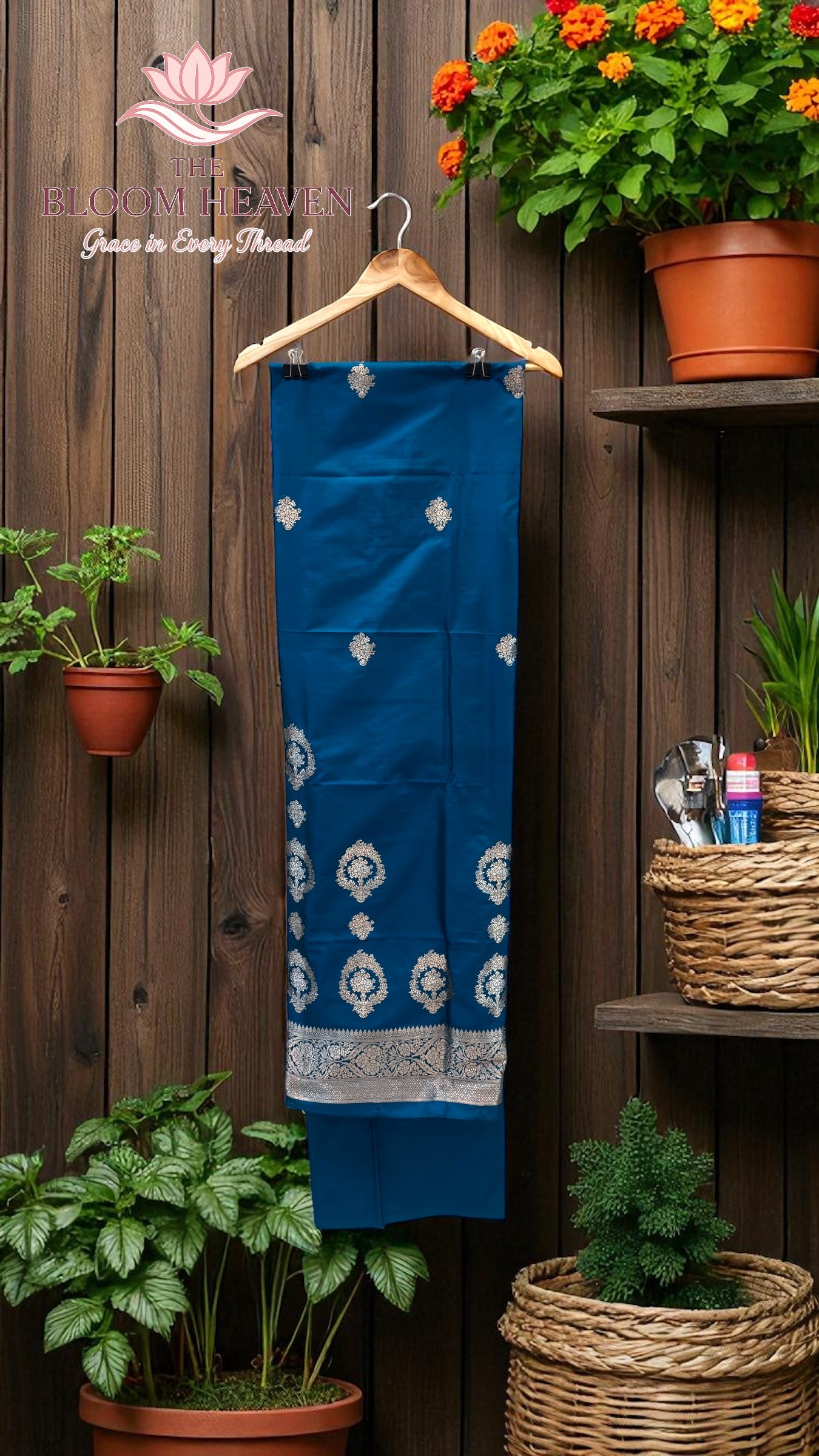 Pure Katan Silk Handlooms Banarasi Dress material