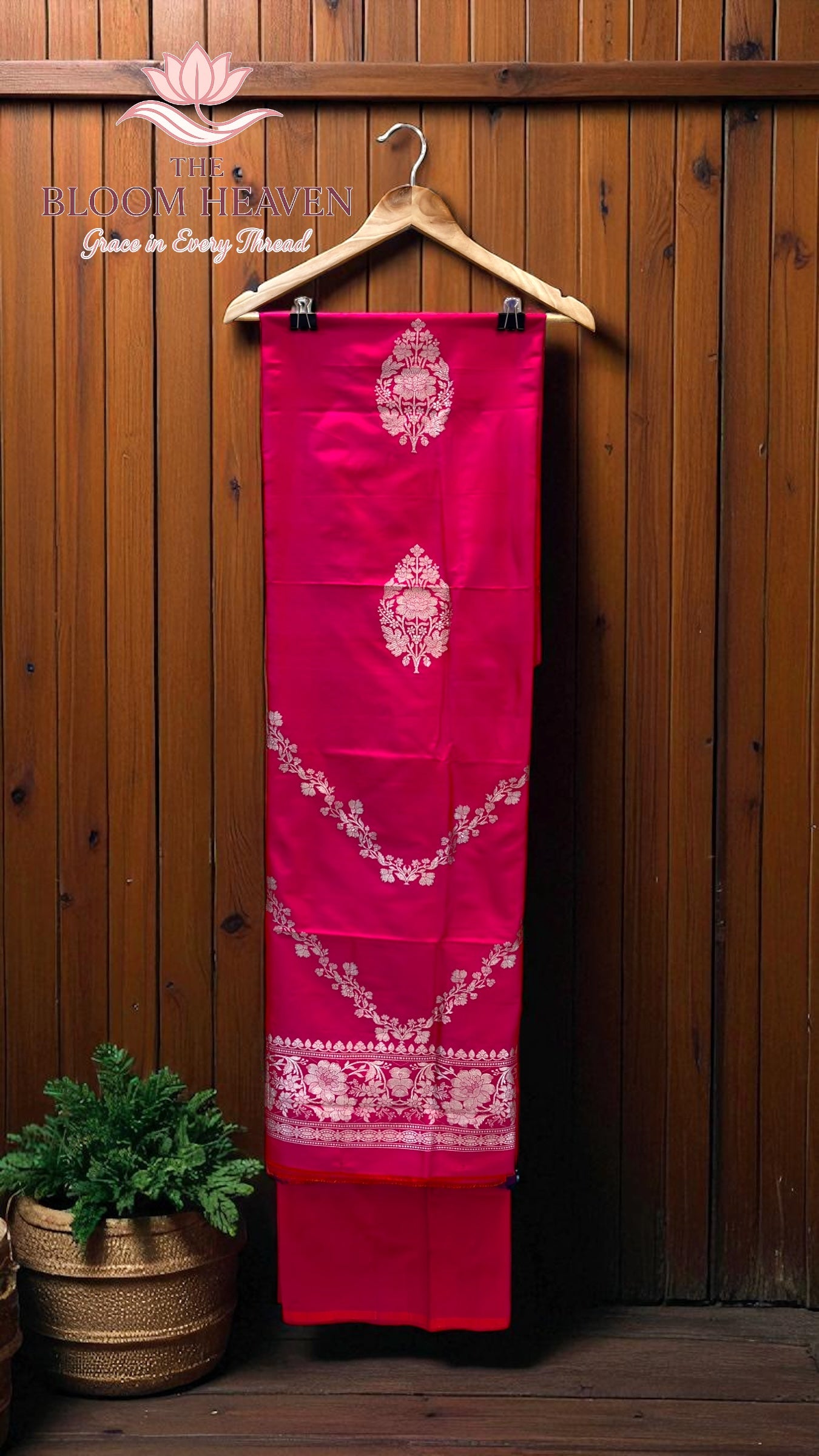 Pure Katan Silk Handlooms Banarasi Dress material