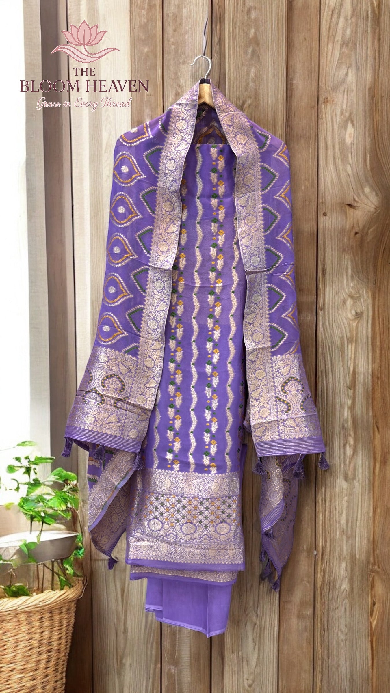 Khaddi Georgette 3-Piece Suit