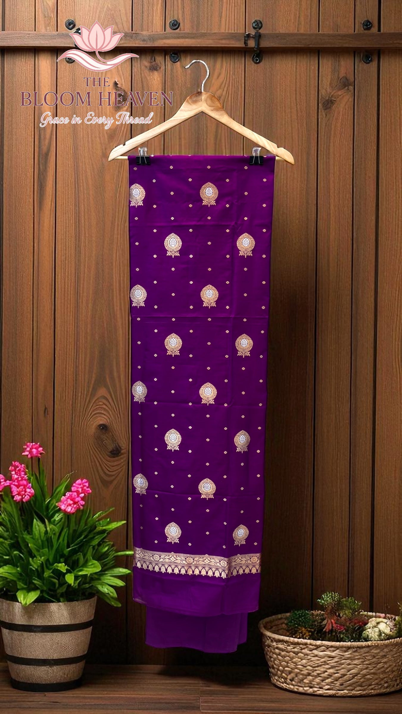 Pure Katan Silk Handlooms Banarasi Dress material