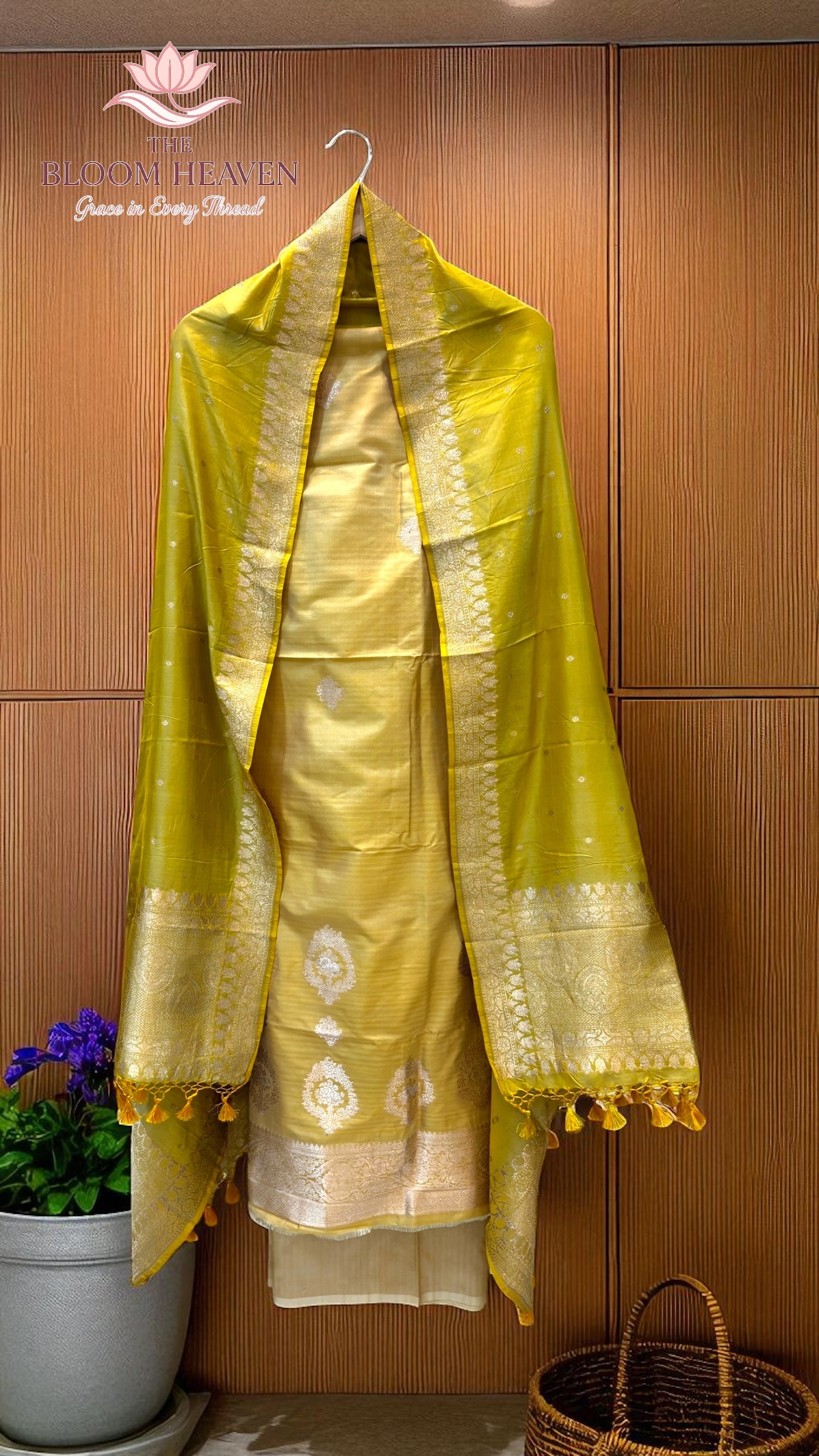Pure Katan Silk Handlooms Banarasi Dress material