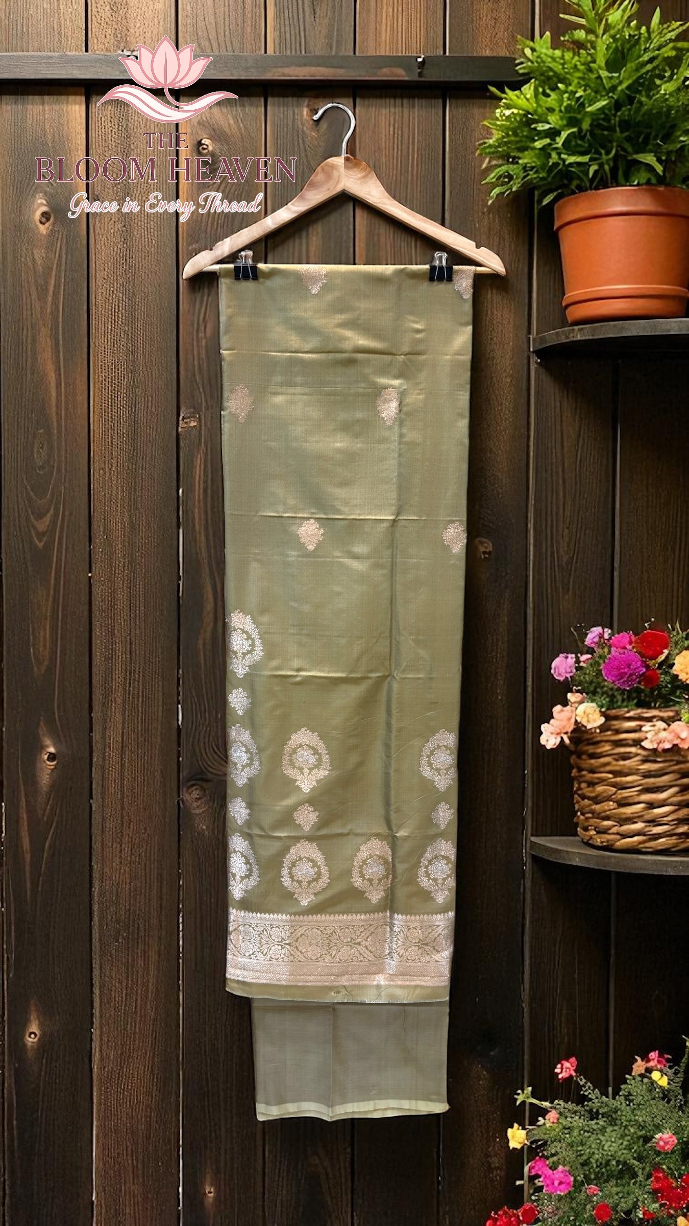 Pure Katan Silk Handlooms Banarasi Dress material