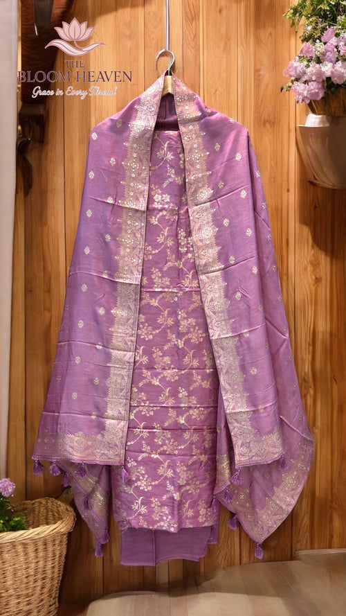 Banarasi Silk 3-piece Suit set
