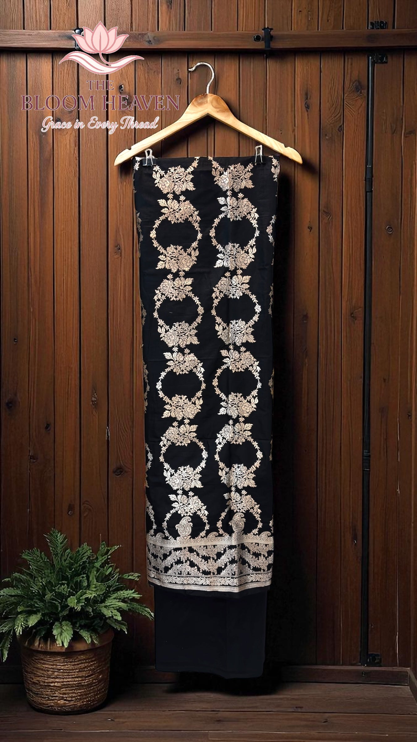 Pure Katan Silk Handlooms Banarasi Dress material