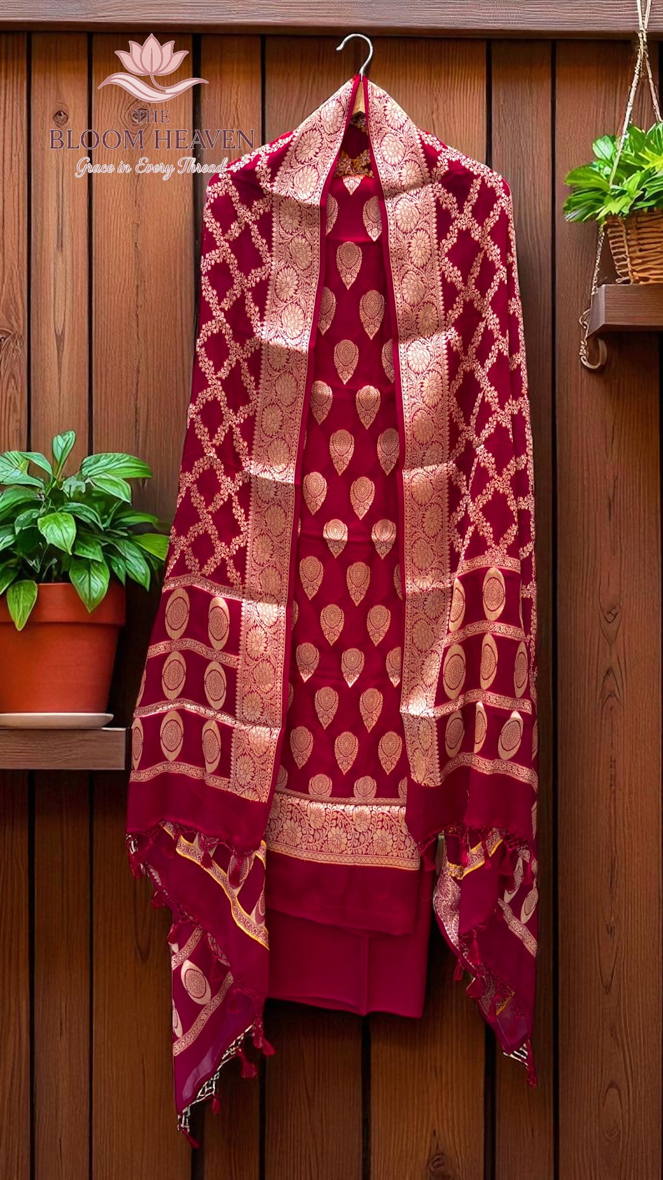 Chiffone Reshmi Zari 3-Piece Suit