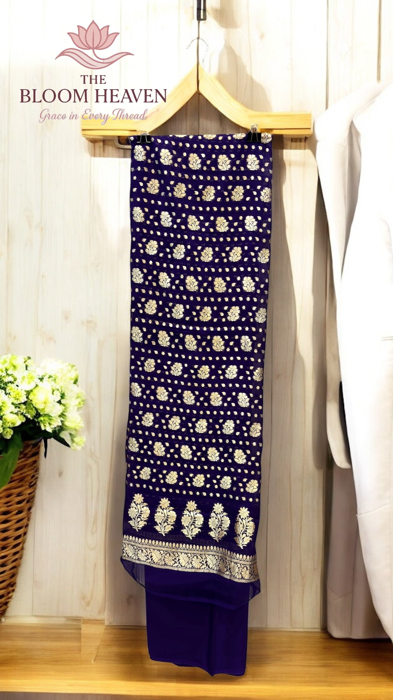 Pure Chiffon Khaddi Banarasi 3-Piece Suit