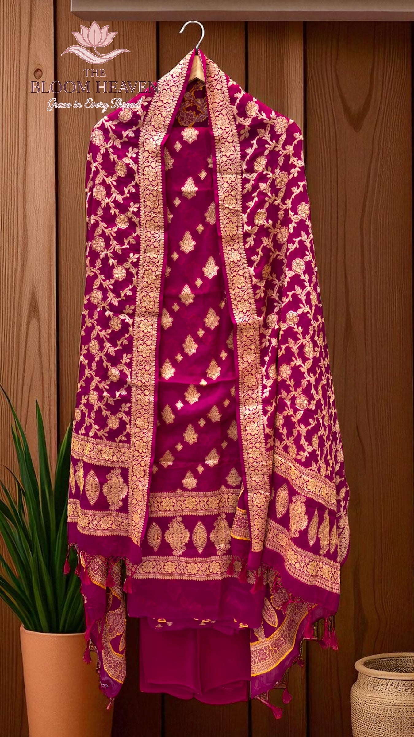 Chiffone Reshmi Zari 3-Piece Suit