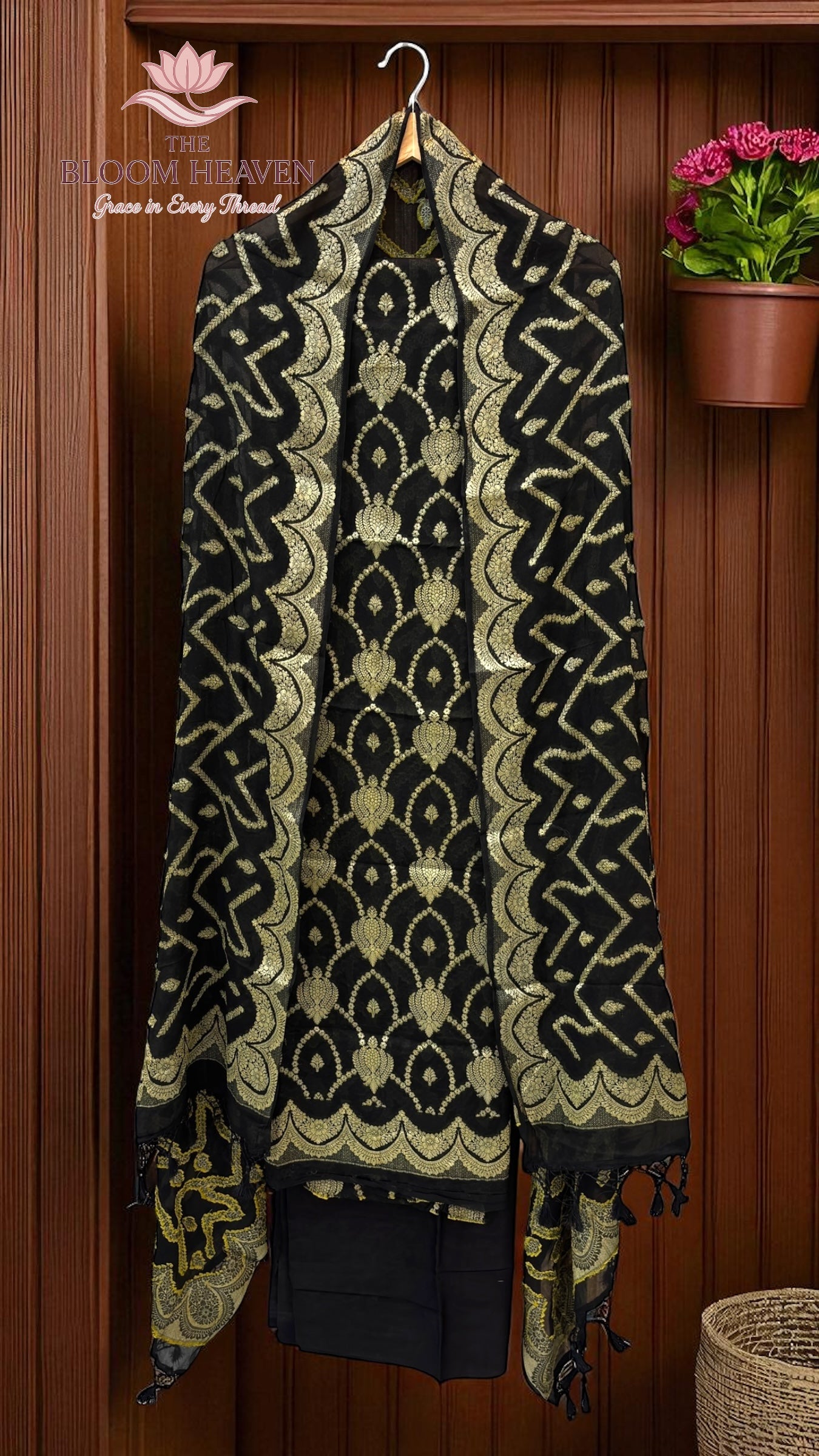 Chiffone Reshmi Zari 3-Piece Suit